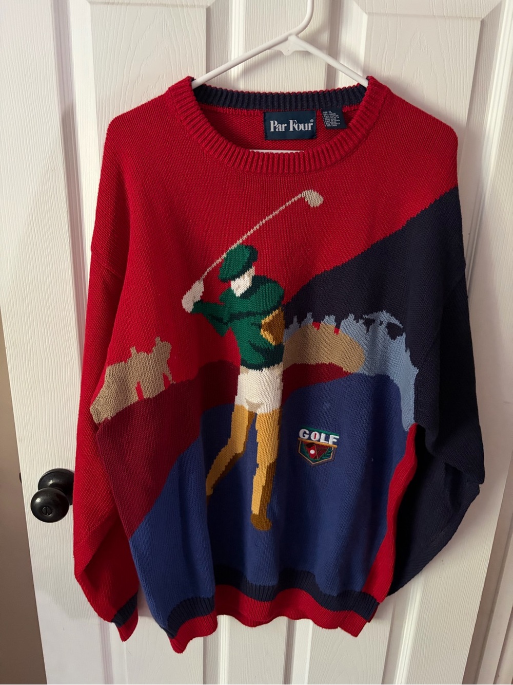 Vintage 1980’s Par Four Men’s Golf Sweater Size XL
